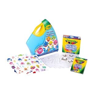 Crayola Baby Shark Art Set, Washable Art Supplies, 50 Pieces